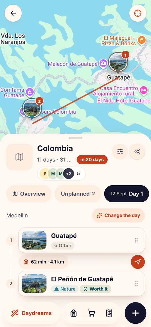TripSake day plan for the Tayrona day in Colombia with the walk to Cabo San Juan in order