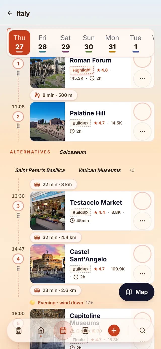TripSake day plan for the Vatican day in Rome with a fixed morning entry slot